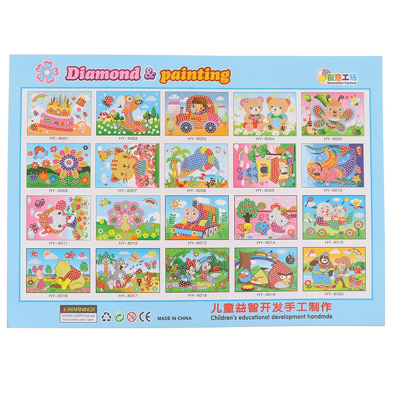 2 шт DIY алмазные наклейки ручной работы кристальная паста мозаика наклейки-пазлы