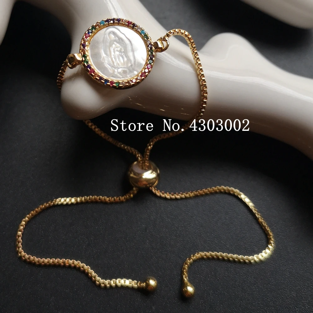 Акция! Натуральный девственный гуадалуп перламутровый браслет из ракушек для