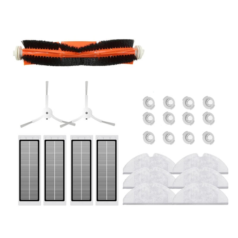 

HOT！-for XiaoMi 1S Roborock S6 S5 MAX S60 S5 S50 Accessories Vacuum Cleaner Parts Washable HEPA Filter Main Brush Side Brush