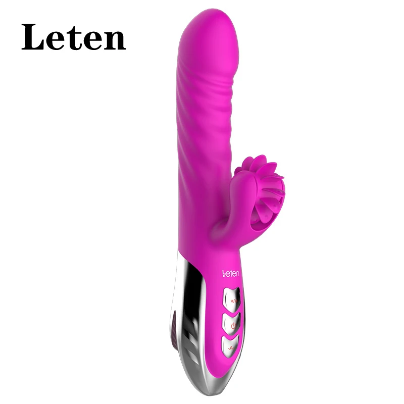 Женская секс игрушка для мастурбации leten/smart с нагревом frenzy stick Женский двойной