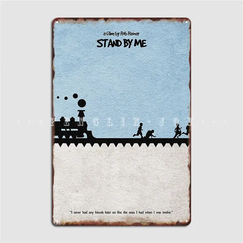 Металлический плакат с надписью Stand By Me | Дом и сад