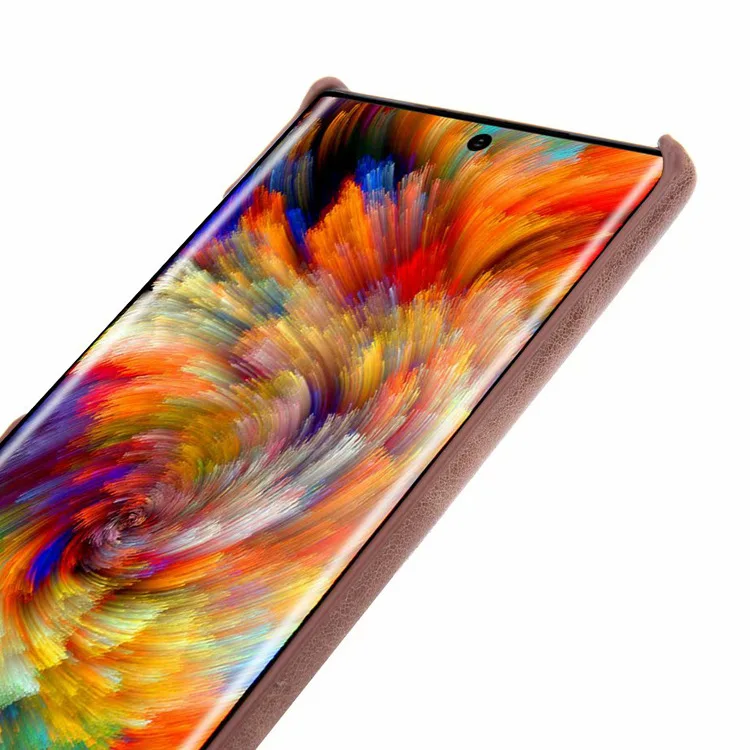 Note10+ ретро матовый чехол из натуральной кожи для телефона samsung Galaxy Note 10 9 S10 S9 Plus Note10 Простой деловой чехол