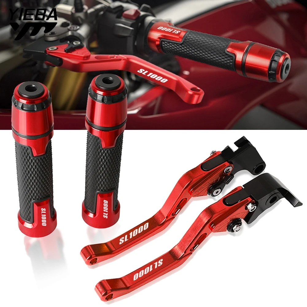 

For Aprilia SL1000 SL 1000 2000 2001 2002 2003 2004 Motorcycle CNC Aluminum Handlebar Grips Lever Adjustable Brake Clutch Levers