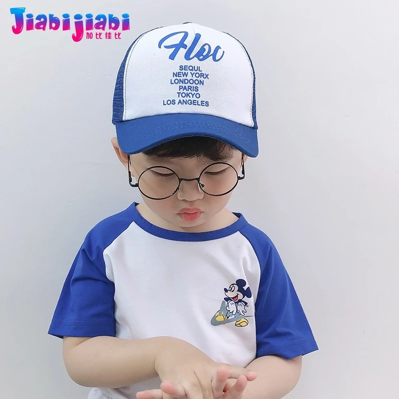 Летняя шляпа для детей козырек от солнца мальчиков бейсбольная кепка девочек