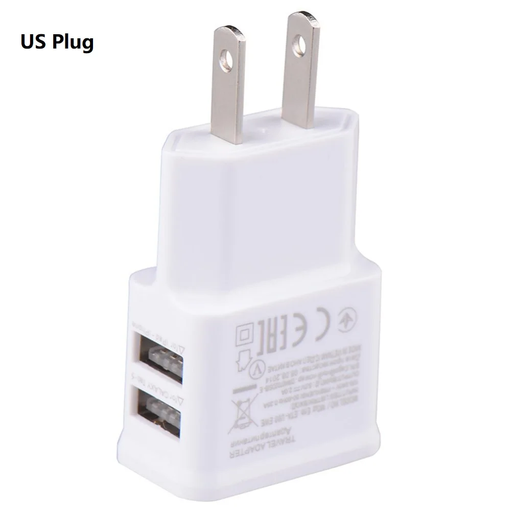 1A 5V 2A Dual USB Универсальное зарядное устройство для мобильного телефона s зарядное устройство для путешествий зарядное устройство для iPhone для Android - Тип штекера: 1A
