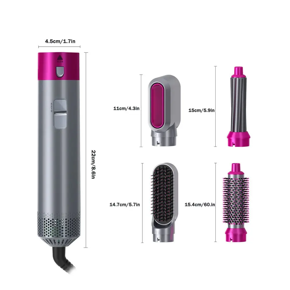 

Electric Hair Dryer Hair Dryer Curling Iron Rotating Brush Hair Dryer Professional Hair Styling Tools 5 In 1 Hot Air Brush
