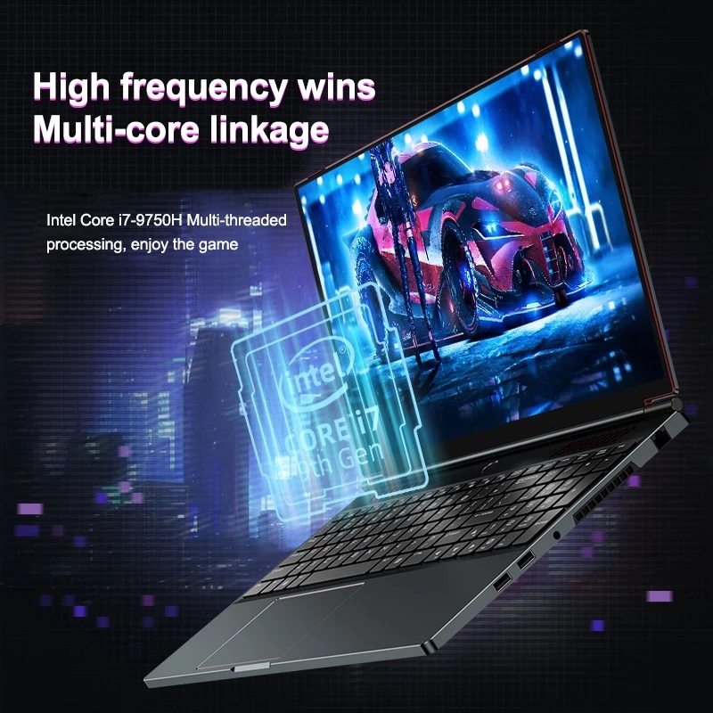 15 6-дюймовый игровой ноутбук Windows 10 Intel Core i9 8950HK i7 16 1 H Nvidia GTX 9750 4G металлический