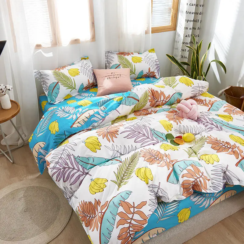 Комплект постельного белья с принтом листья подорожника комплект мягкого