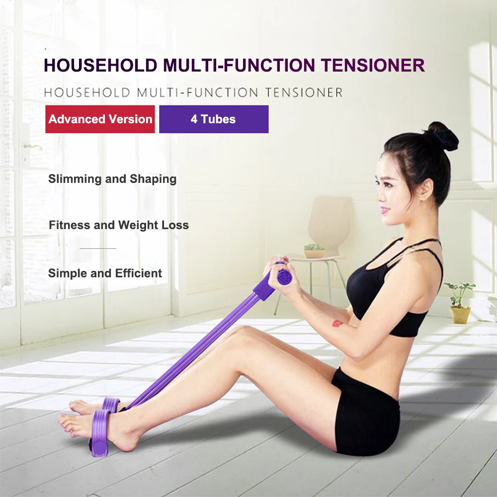 Эластичная резиновая лента тренажер для живота Резиновая домашнего спортзала