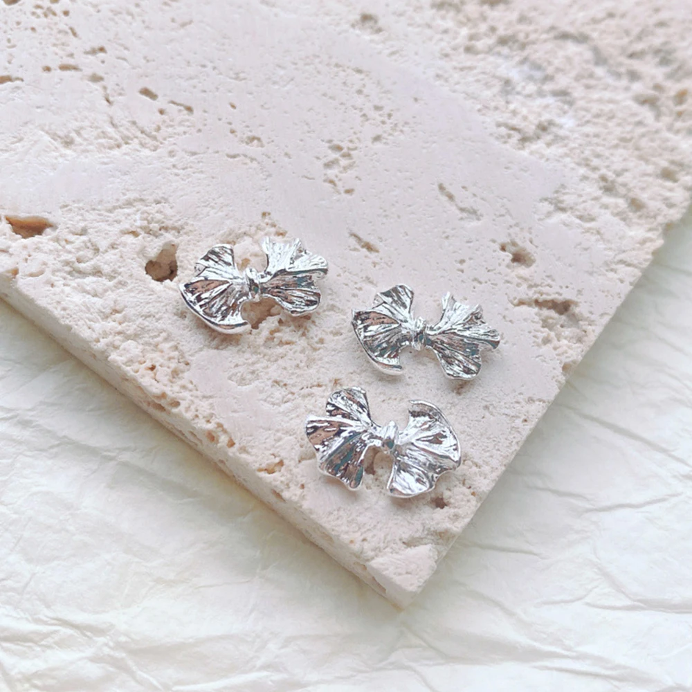 

100 Pcs Metal Bowknot Alloy Nail Art Decorations DIY Nail Jewelry Retro Charm Manicure Ornament Accessories High Quality