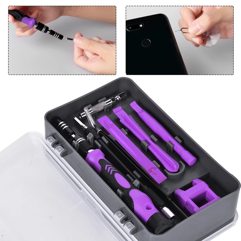 

IWOWN 115 In 1 Screwdriver Set Magnetic Screwdriver Bits Repair Phone PC Tool Kit Precision Torx Hex Screw Driver Hand Tools
