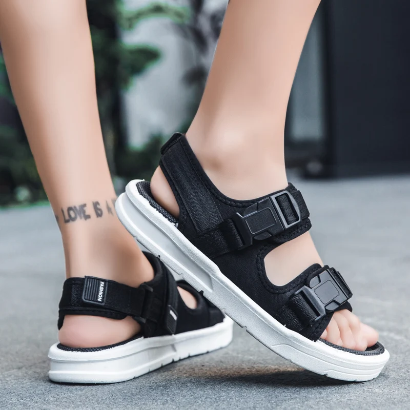

Vietnam Sandals Men 2021 Summer Breathable Sports Beach Shoes Korean Personality Sandals And Slippers Soft Bottom Tide Drag