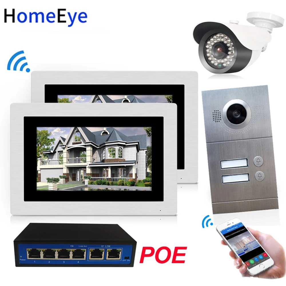 Видеодомофон 720P с Wi Fi и IP камерой|Видеодомофон| |