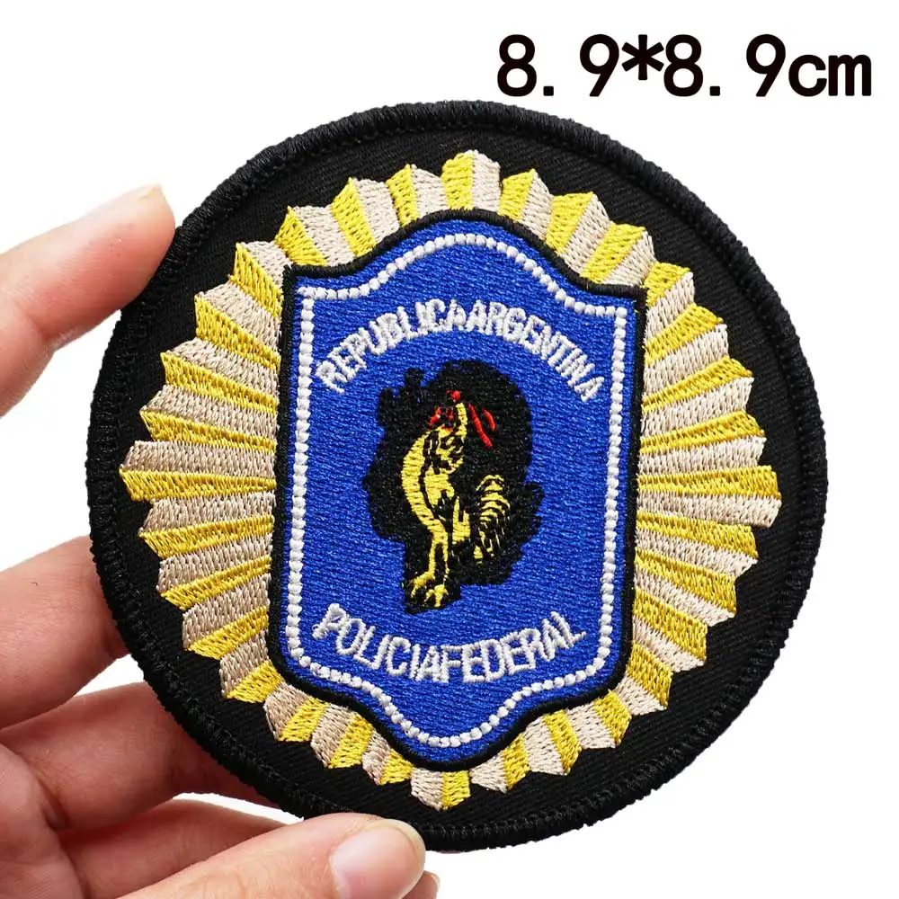Argentinië ARMY TACTICAL shoulder breast Embroidered flag Patches with hook backing |