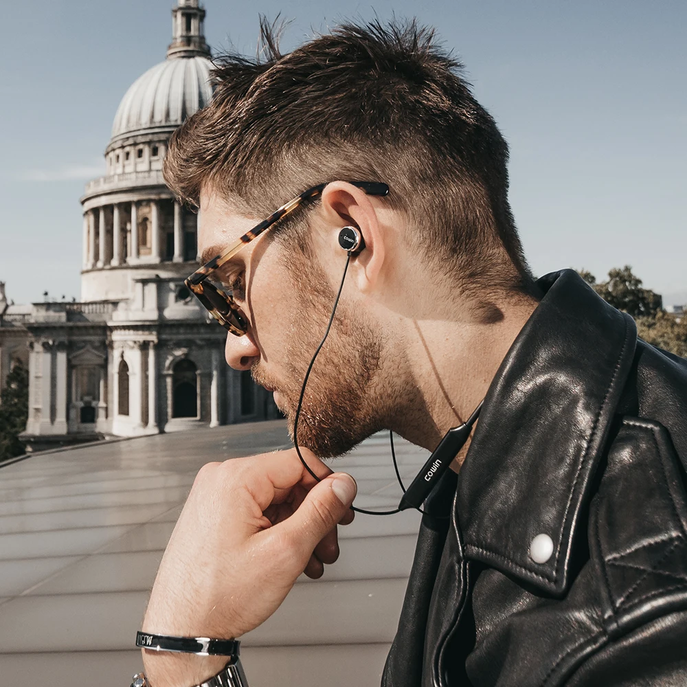 Наушники ANC с активным шумоподавлением bluetooth гарнитура спортивные музыкальные
