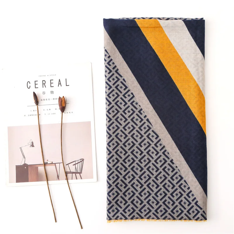 2019 Ladies Geometric Scarf Summer Spring Luxury Brand Women Shawl High Quality Fashion Pashmina Cotton Head hijab Scarves | Аксессуары