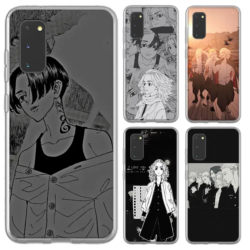 

Anime Tokyo Avengers Bags Case For Samsung Galaxy S30 S21 S20 Ultra 5G S10E S10 S9 S8 S7 Plus + Soft TPU Transparent Cover Coque