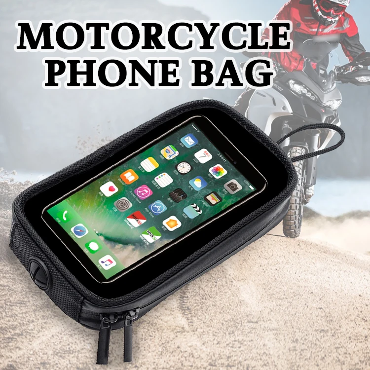 wosawe motorcycle fuel tank magnetic mobile phone bag waterproof can connect to mobile phone gps navigation box bag free global shipping