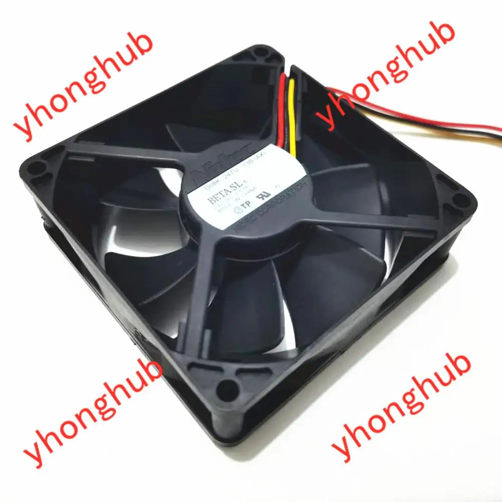 Вентилятор охлаждения сервера Nidec D08K 24TU 13B DC 24V 0.13A 80x80x25 мм|square fan|server fan80x80x25mm fan |