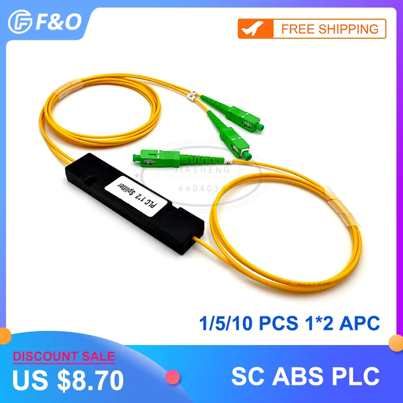 SC/APC 1X2 PLC одномодовый волоконно-оптический сплиттер FTTH 1x2 оптический