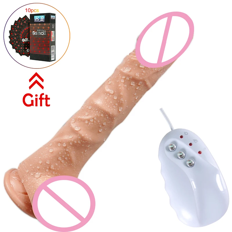 Силиконовый фаллоимитатор больших размеров USB заряжаемое дилдо Реалистичная