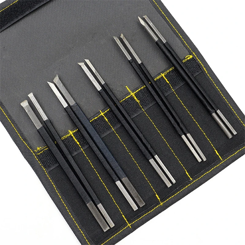 

10Pcs High-carbon Steel Stone Carving Knife Engraving Knife Sculpture Stone Chisel Wood Carving Tools Set