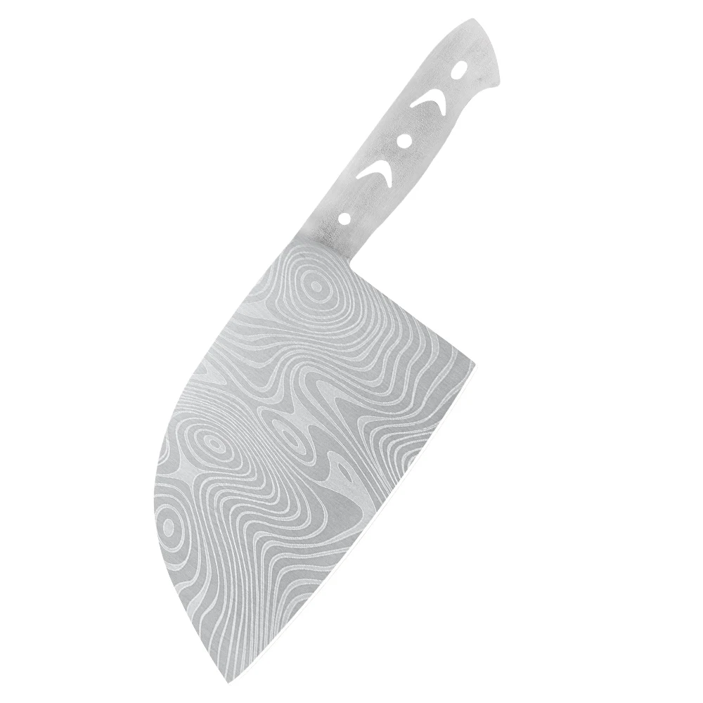 Нож шеф-повара из нержавеющей стали полуготовый без рисунка | Дом и сад