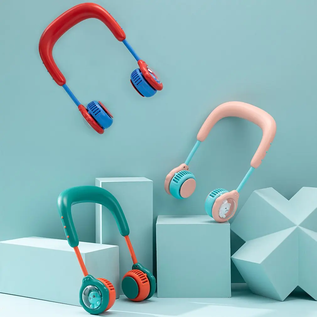 

Портативный USB-вентилятор для детей, подвесной мини-вентилятор с функцией Hands Free, для спорта, дома и офиса
