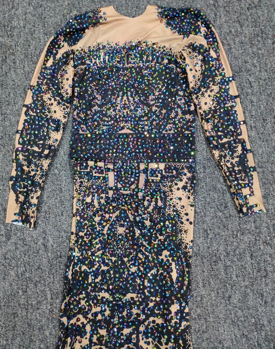 Блестящее платье труба с перьями женское сексуальное черное длинное для ночного