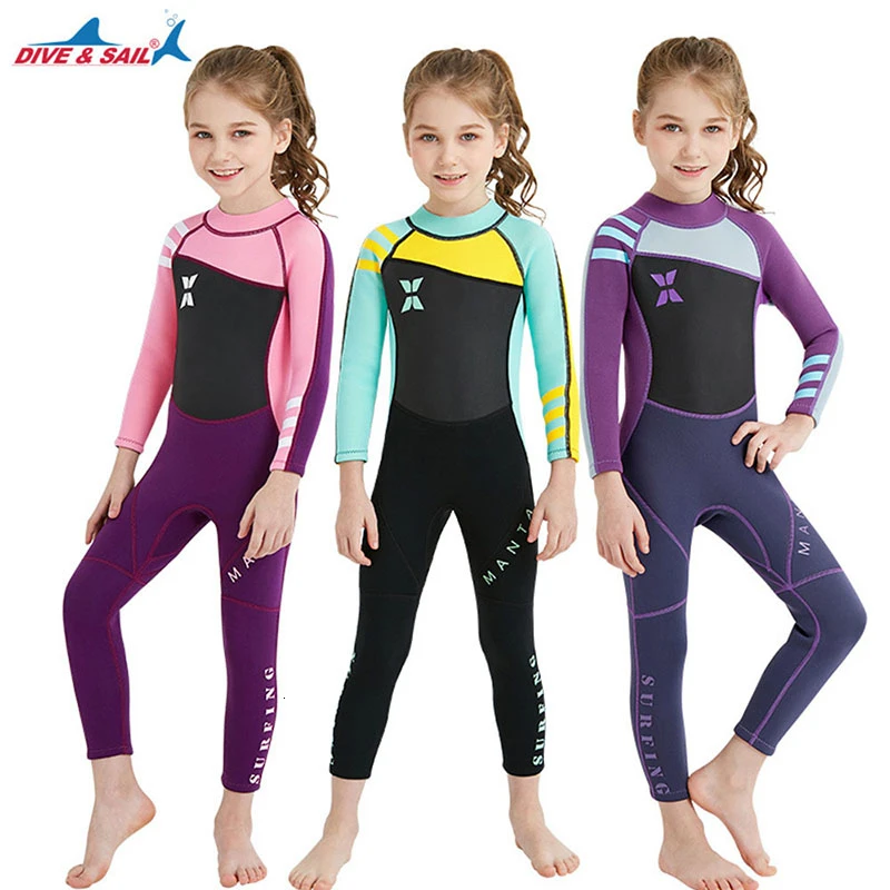 Неопреновый гидрокостюм для детей костюмы дайвинга детские купальники с