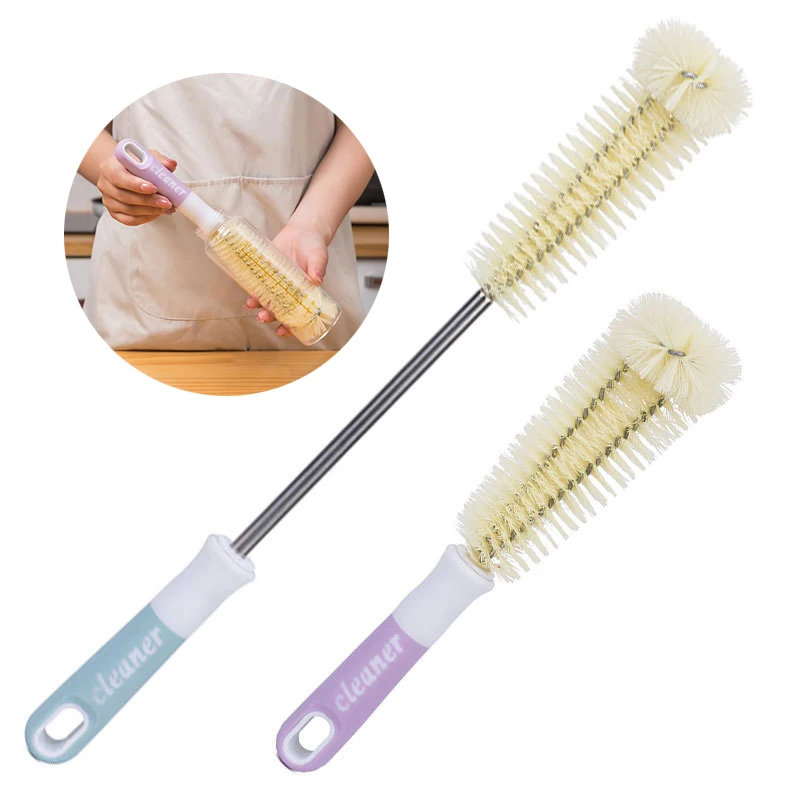 Hangable l образный щетка для чистки чашек ложки с длинной ручкой чашка бутылочек