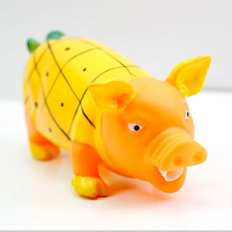 

Cute Rubber Screaming Fruit Pig Squeeze Toy Anti Stress Reliever for Adults Children Desktop Home Decoration