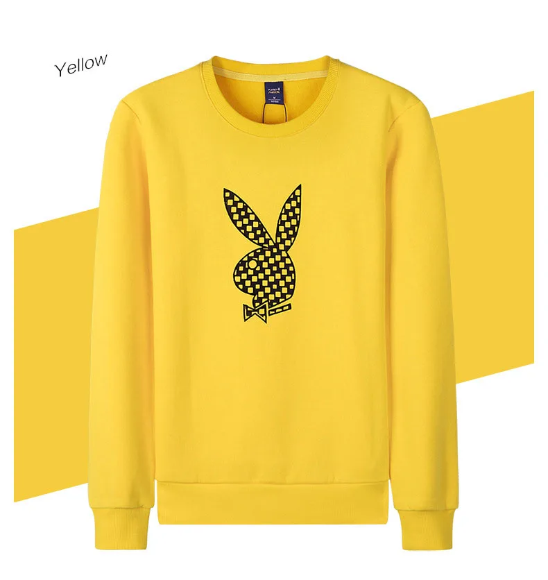 PLAYBOY Новая Модная стильная женская толстовка, Повседневная Уличная одежда, толстовки с буквенным принтом, черный свитер, пуловер для женщин