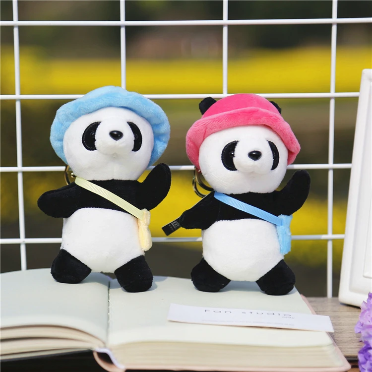 Брелок для ключей в виде куклы панды последняя модель плюшевый брелок женщин