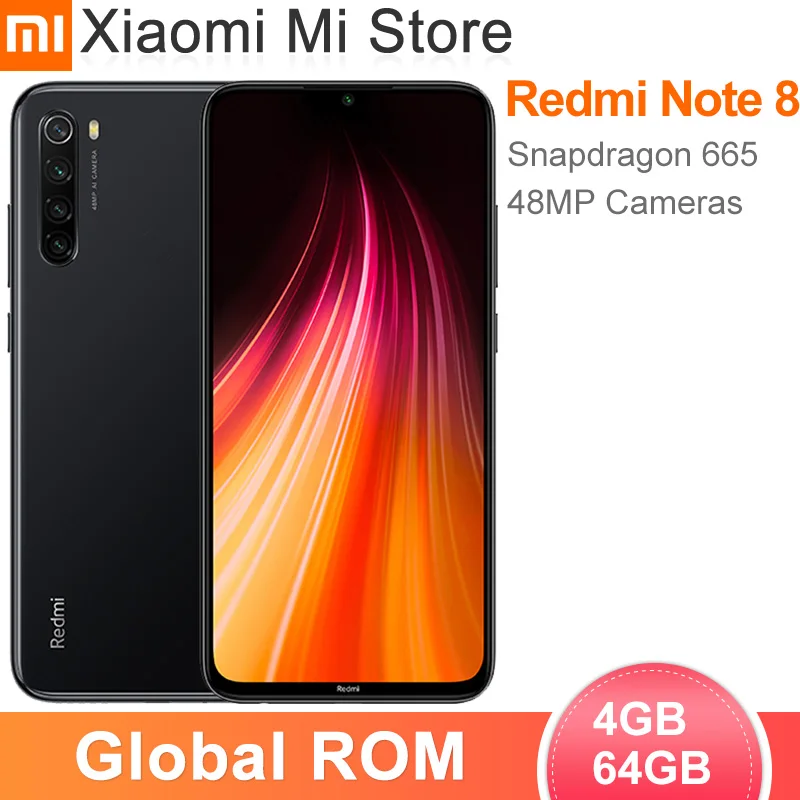 Redmi Note 8 смартфон с 6 3 дюймовым дисплеем восьмиядерным процессором Snapdragon 665 ОЗУ 4 Гб