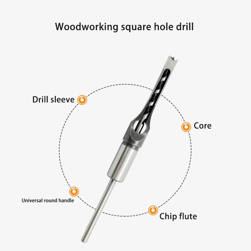 8 19 мм стальное квадратное Отверстие Сверло для обработки дерева квадратные