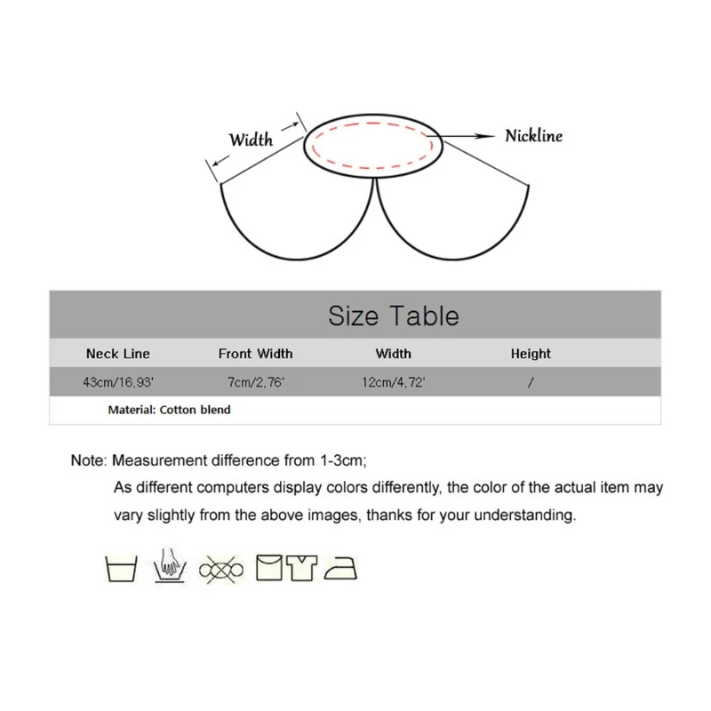 

Women Hollow Out Embroidery Floral Lace Fake Collar Shawl Wrap Water Drop Tassel Trim Elegant Half Shirt Necklace Dickey