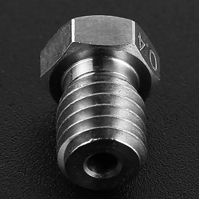 1 шт. E3D титановая сталь Рубиновая насадка V6 0 4 мм для Petg Abs Pei Peek|Детали и аксессуары
