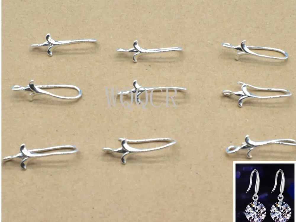 Серьги-подвески в форме цветка, серебро 925 пробы, 50 шт.