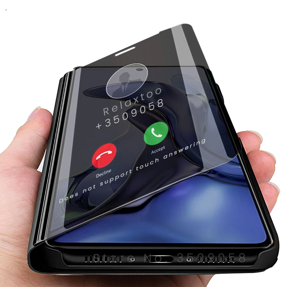 

mi 11t case smart mirror flip phone cover for xiaomi 11t pro mi11t mi 11tpro 11 t pro 5g case magnetic book stand coque 6.67''