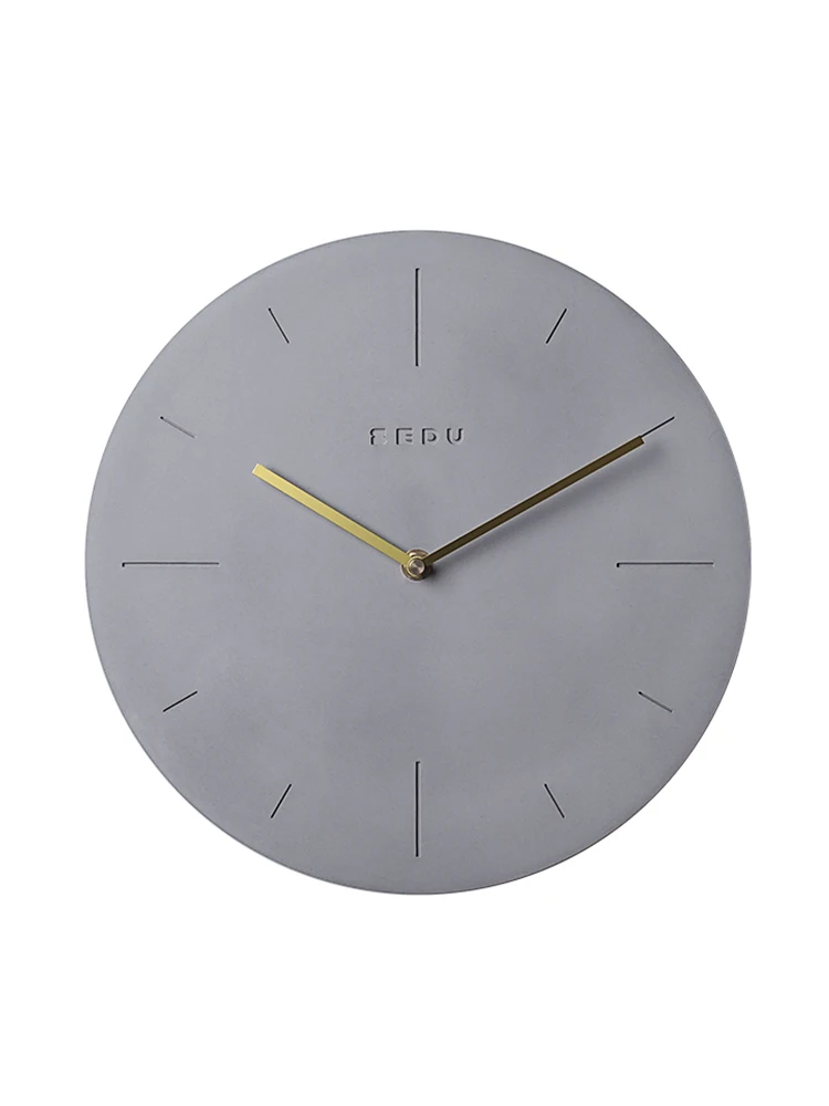 

Creative Cement Large Wall Clock Modern Nordic Style Cement Living Room Pendulum Clocks Wall Home Decor Silent Watch Decoration