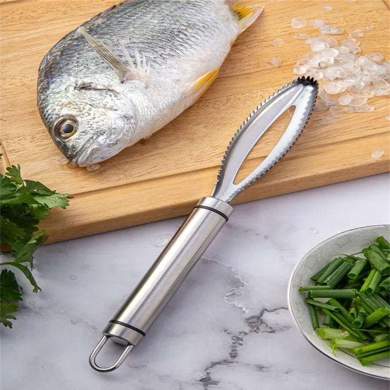 

1 Pcs Practical Fish Scale Remover Scraper Cleaner Kitchen Tools Peeler Scraping Fish Cleaning Tool Lid Kitchen Accessories.Q