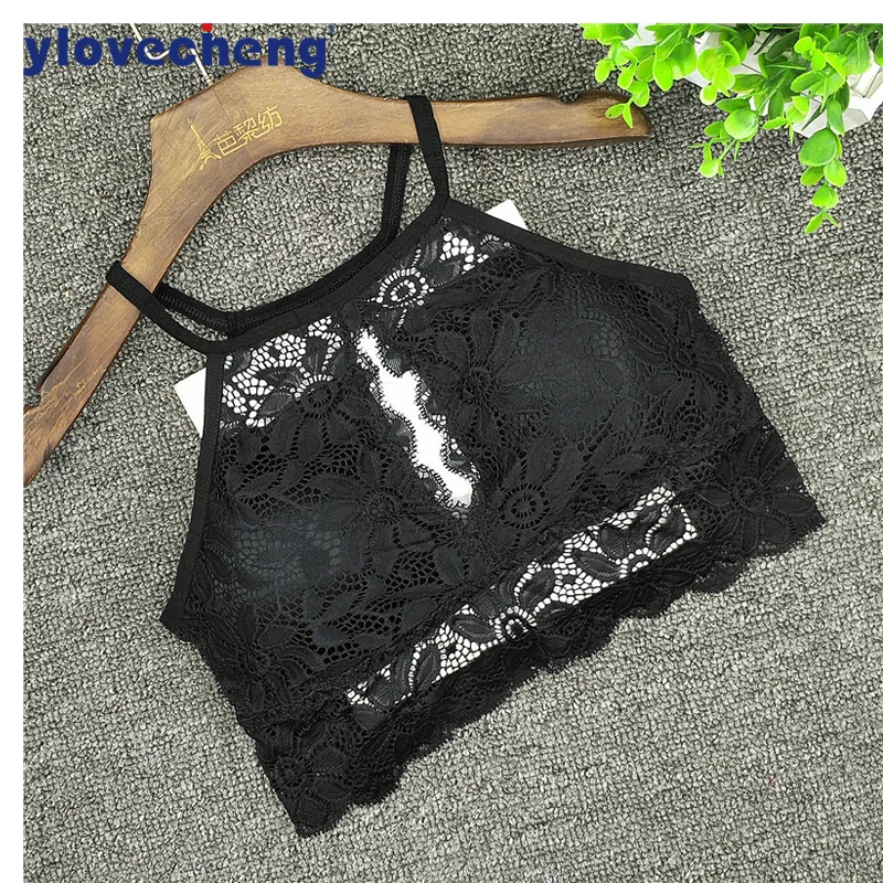 

Fashion new arrival 3/4 cup sexy women underwear Comfortable Lace bralette Wireless bra neck for Backless wear Brassiere