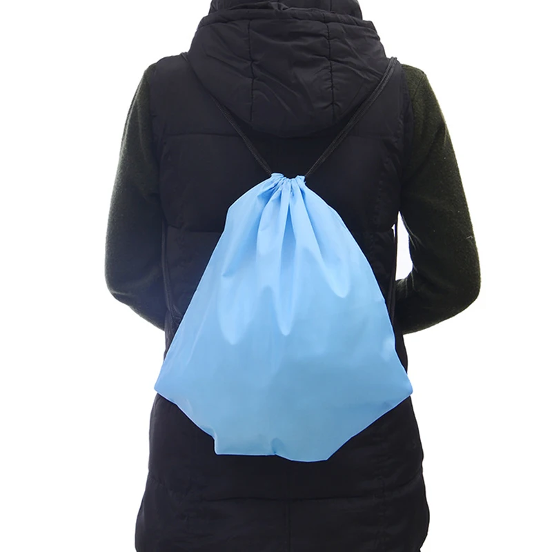 

Waterproof Outdoors School String Drawstring Back-bag Portable Storage Bag Sport Gym Oxford Backpack