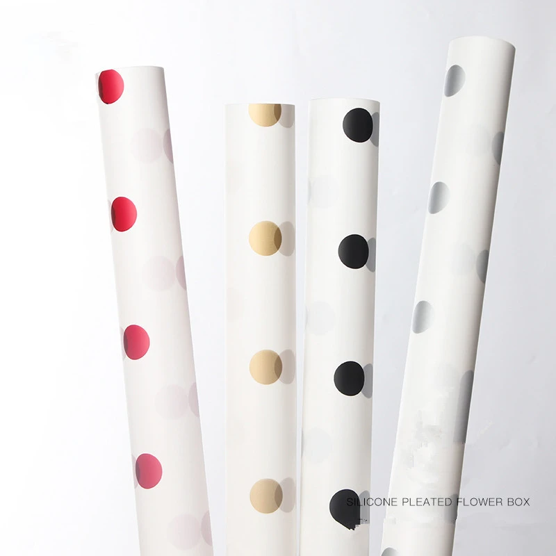 60*60 см в Золотой горошек оберточная бумага для букета материал упаковки цветов