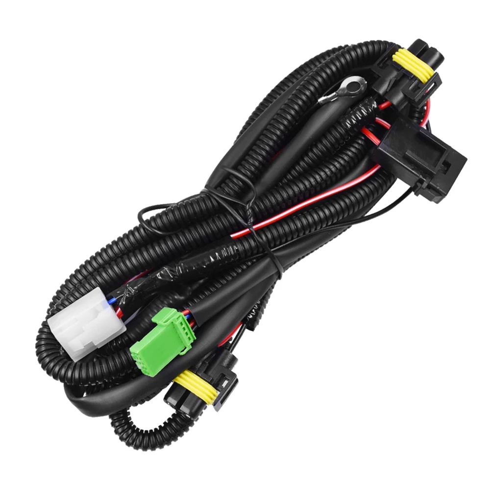 YUNPICAR H11 881Fog Light разъем электросети провода с 40A реле Вкл/Выкл комплекты переключателей для Toyota GM hyundai Accent
