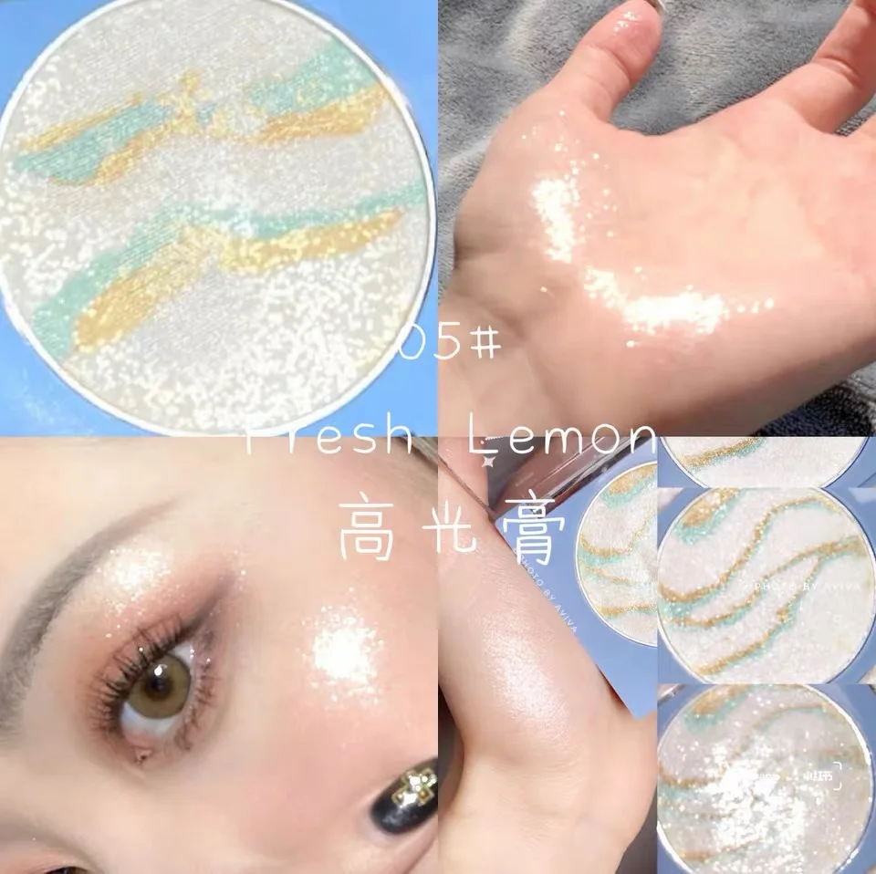 Блеск для лица хайлайтер бронзер палитра Мерцающий порошок макияж светящиеся