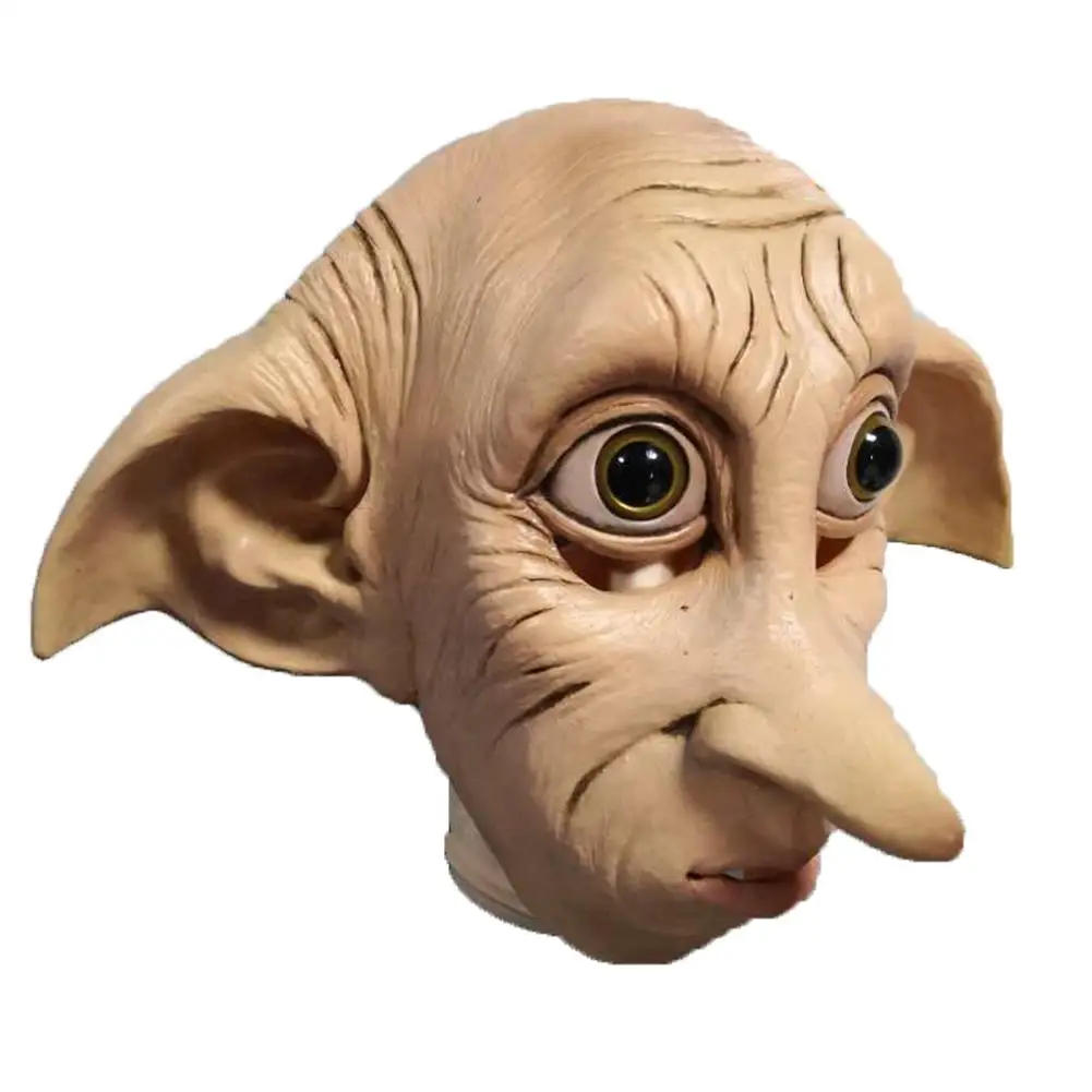Маска для косплея Dobby Elfin латексная маска Хэллоуин головные уборы животных