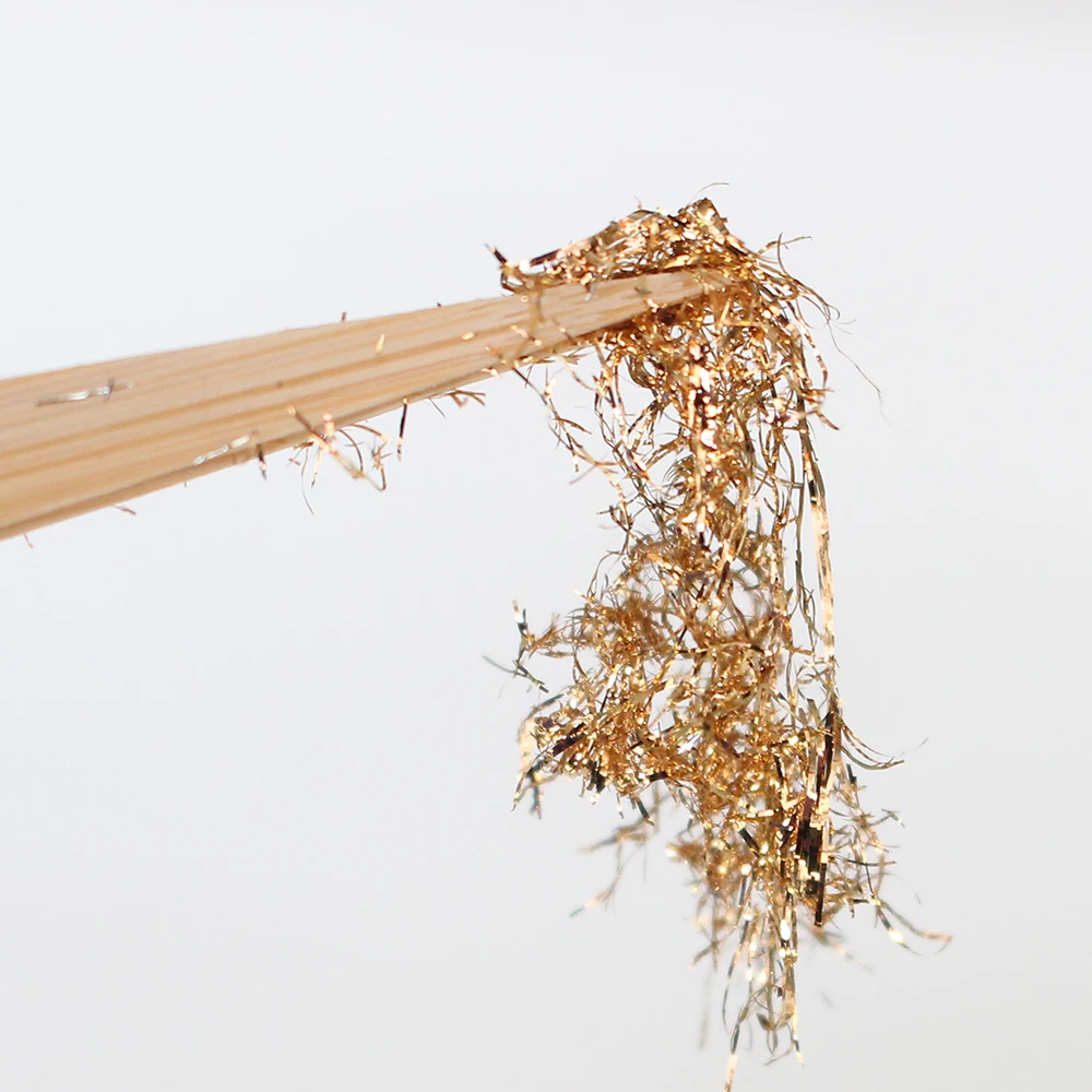 Золотой фольгированный провод Тайвань античный золотой лист проволока мишура