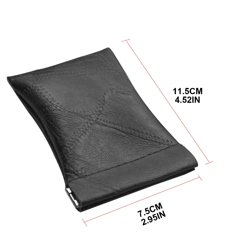 

PU Leather Coin Purse Earbuds Earphone Holder Pouch for Women Men Key Wallet Keyring Change Pouch Organizer